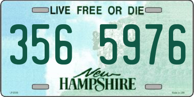 NH license plate 3565976