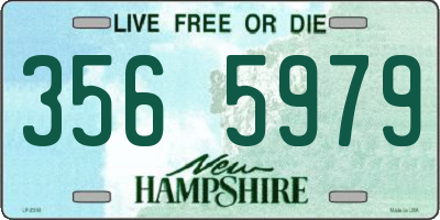 NH license plate 3565979
