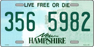 NH license plate 3565982