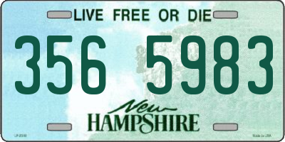 NH license plate 3565983