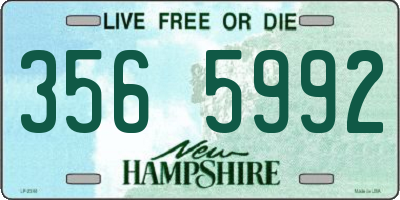 NH license plate 3565992