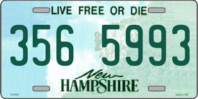 NH license plate 3565993