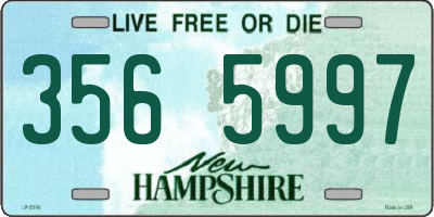 NH license plate 3565997