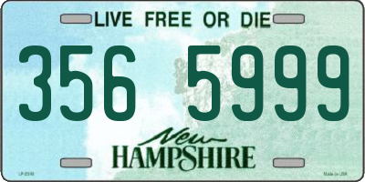 NH license plate 3565999