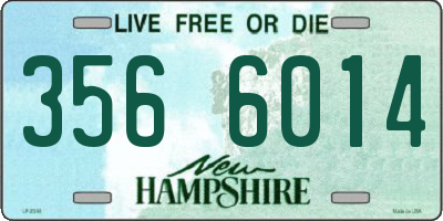NH license plate 3566014