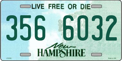 NH license plate 3566032