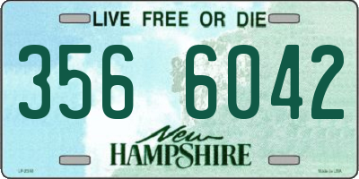 NH license plate 3566042