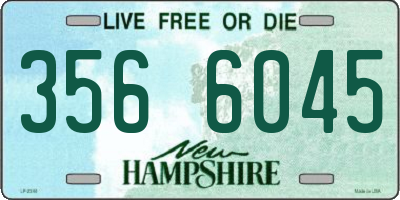 NH license plate 3566045