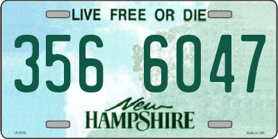 NH license plate 3566047