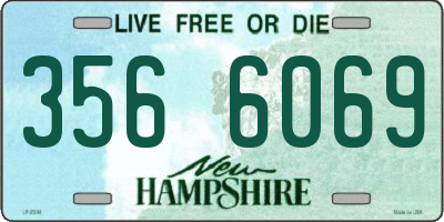 NH license plate 3566069