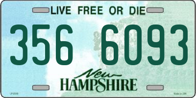 NH license plate 3566093