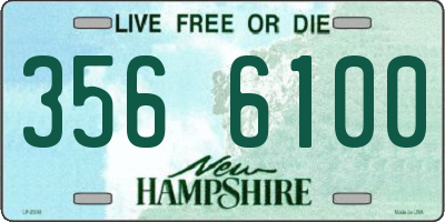 NH license plate 3566100