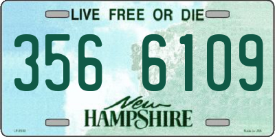 NH license plate 3566109