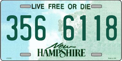 NH license plate 3566118