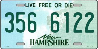 NH license plate 3566122