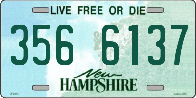 NH license plate 3566137