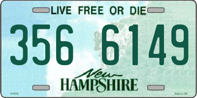 NH license plate 3566149