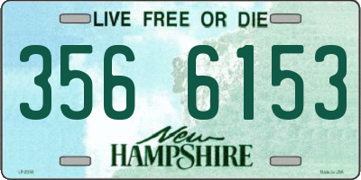 NH license plate 3566153