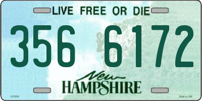 NH license plate 3566172