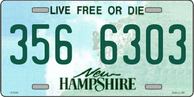 NH license plate 3566303