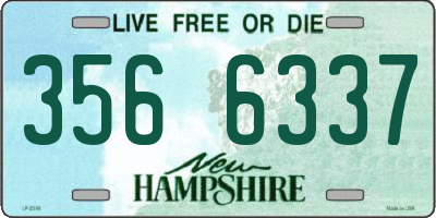 NH license plate 3566337