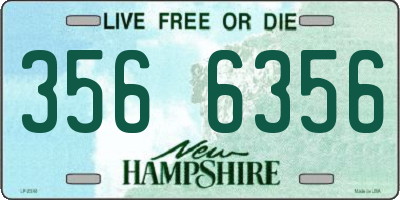NH license plate 3566356