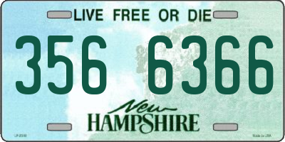 NH license plate 3566366