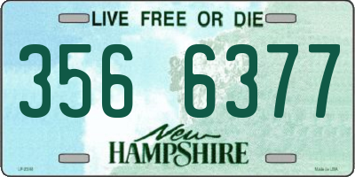 NH license plate 3566377