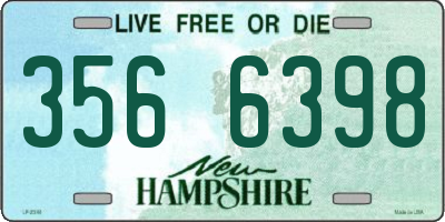 NH license plate 3566398