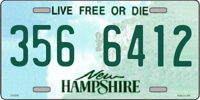 NH license plate 3566412