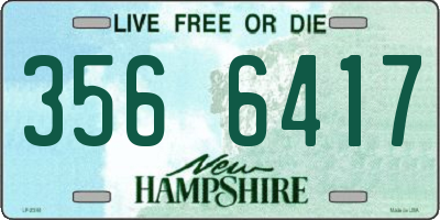 NH license plate 3566417