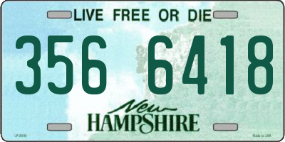 NH license plate 3566418
