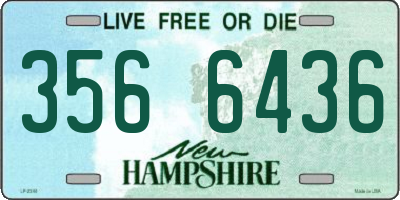 NH license plate 3566436