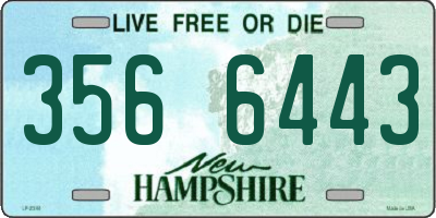 NH license plate 3566443