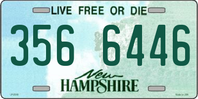 NH license plate 3566446