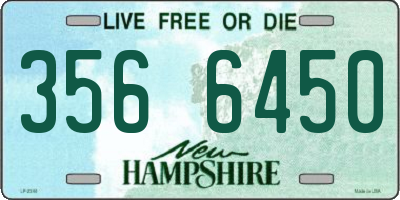 NH license plate 3566450