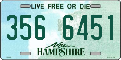 NH license plate 3566451