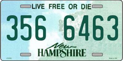 NH license plate 3566463