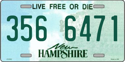 NH license plate 3566471