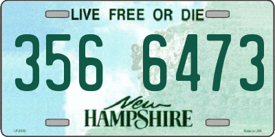 NH license plate 3566473