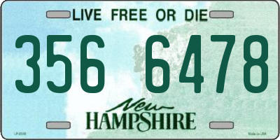 NH license plate 3566478