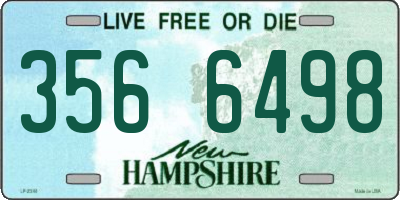 NH license plate 3566498