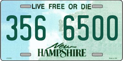 NH license plate 3566500