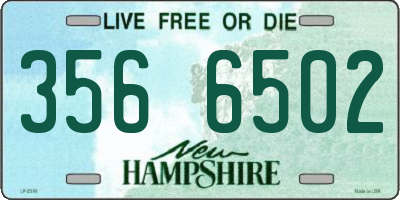 NH license plate 3566502