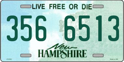 NH license plate 3566513