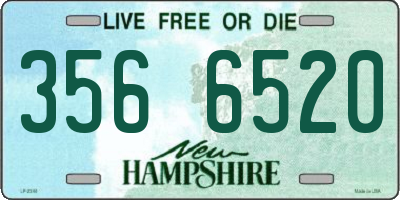 NH license plate 3566520
