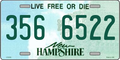 NH license plate 3566522