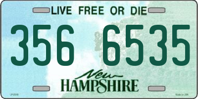 NH license plate 3566535