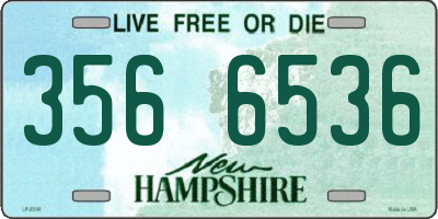 NH license plate 3566536