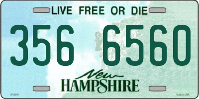 NH license plate 3566560